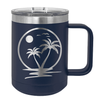 Load image into Gallery viewer, Palm Trees 2 Laser Engraved Mug (Etched)
