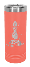 Load image into Gallery viewer, Lighthouse Laser Engraved Skinny Tumbler (Etched)
