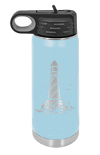 Load image into Gallery viewer, Lighthouse Laser Engraved Water Bottle (Etched)
