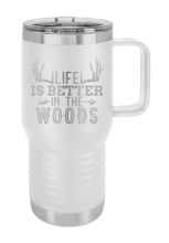 Load image into Gallery viewer, Life is Better in The Woods Laser Engraved Mug (Etched)
