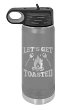 Load image into Gallery viewer, Let&#39;s Get Toasted Laser Engraved Water Bottle (Etched)
