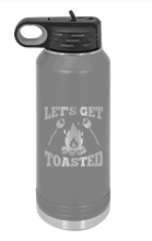 Load image into Gallery viewer, Let&#39;s Get Toasted Laser Engraved Water Bottle (Etched)
