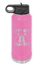 Load image into Gallery viewer, Let&#39;s Get Toasted Laser Engraved Water Bottle (Etched)
