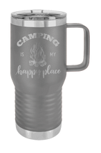 Load image into Gallery viewer, Camping Is My Happy Place Laser Engraved Mug (Etched)

