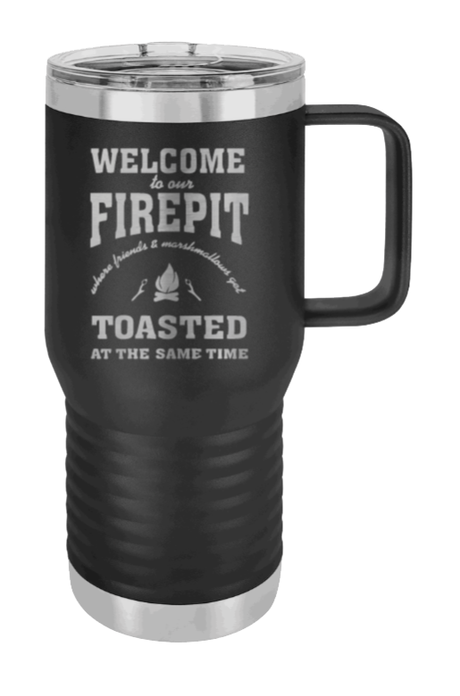Welcome to our Firepit Laser Engraved Mug (Etched)
