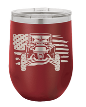 Load image into Gallery viewer, RZR Flag Laser Engraved Wine Tumbler (Etched)
