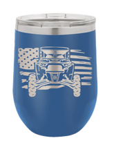 Load image into Gallery viewer, RZR Flag Laser Engraved Wine Tumbler (Etched)
