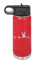 Load image into Gallery viewer, Deer Heartbeat Laser Engraved Water Bottle (Etched)
