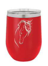 Load image into Gallery viewer, Horse 2 Laser Engraved Wine Tumbler (Etched)
