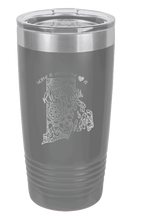 Load image into Gallery viewer, Rhode Island - Home Is Where the Heart is Laser Engraved Tumbler (Etched)
