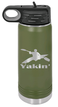 Load image into Gallery viewer, Yakin&#39; Laser Engraved Water Bottle (Etched)
