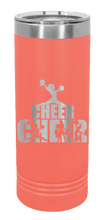 Load image into Gallery viewer, Cheerleader Laser Engraved Skinny Tumbler (Etched)
