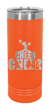 Load image into Gallery viewer, Cheerleader Laser Engraved Skinny Tumbler (Etched)
