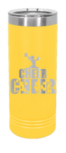 Load image into Gallery viewer, Cheerleader Laser Engraved Skinny Tumbler (Etched)
