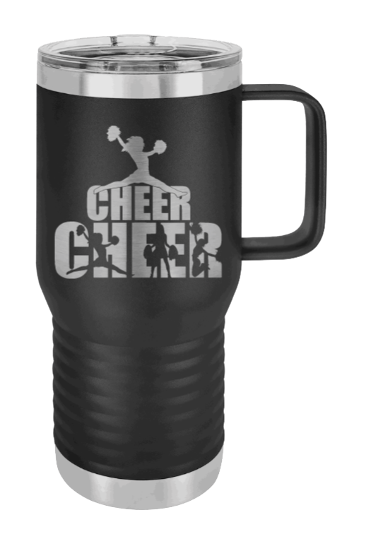 Cheerleader Design Laser Engraved Mug (Etched)