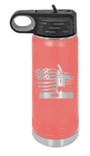 Load image into Gallery viewer, Baseball Player 2 Laser Engraved Water Bottle (Etched)
