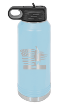 Load image into Gallery viewer, Baseball Player 2 Laser Engraved Water Bottle (Etched)
