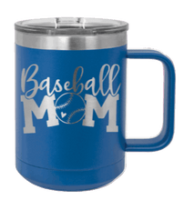 Load image into Gallery viewer, Baseball Mom Laser Engraved Mug (Etched)
