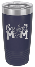 Load image into Gallery viewer, Baseball Mom Laser Engraved Tumbler (Etched)
