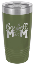 Load image into Gallery viewer, Baseball Mom Laser Engraved Tumbler (Etched)
