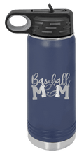 Load image into Gallery viewer, Baseball Mom Laser Engraved Water Bottle (Etched)
