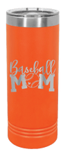 Load image into Gallery viewer, Baseball Mom Laser Engraved Skinny Tumbler (Etched)
