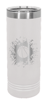 Load image into Gallery viewer, Basketball Laser Engraved Skinny Tumbler (Etched)
