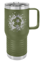 Load image into Gallery viewer, Soccer Laser Engraved Mug (Etched)
