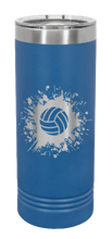 Load image into Gallery viewer, Volleyball Laser Engraved Skinny Tumbler (Etched)
