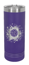 Load image into Gallery viewer, Volleyball Laser Engraved Skinny Tumbler (Etched)
