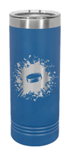 Load image into Gallery viewer, Hockey Laser Engraved Skinny Tumbler (Etched)
