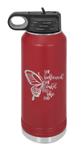 Load image into Gallery viewer, She Believed She Could Laser Engraved Water Bottle (Etched)
