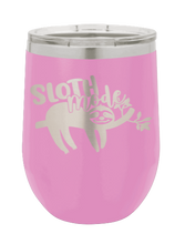 Load image into Gallery viewer, Sloth Laser Engraved  Wine Tumbler (Etched)

