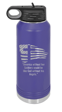 Load image into Gallery viewer, Soldiers and Angels Laser Engraved Water Bottle
