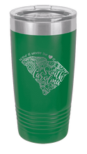 Load image into Gallery viewer, South Carolina - Home Is Where the Heart is Laser Engraved Tumbler (Etched)
