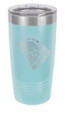 Load image into Gallery viewer, South Carolina - Home Is Where the Heart is Laser Engraved Tumbler (Etched)
