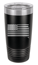 Load image into Gallery viewer, South Dakota State American Flag Laser Engraved Tumbler (Etched)
