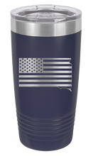 Load image into Gallery viewer, South Dakota State American Flag Laser Engraved Tumbler (Etched)
