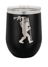 Load image into Gallery viewer, Squatch AR Flag Laser Engraved Wine Tumbler (Etched)
