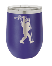 Load image into Gallery viewer, Squatch AR Flag Laser Engraved Wine Tumbler (Etched)

