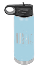 Load image into Gallery viewer, Stay Humble Hustle Hard Laser Engraved Water Bottle (Etched)
