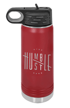 Load image into Gallery viewer, Stay Humble Hustle Hard Laser Engraved Water Bottle (Etched)
