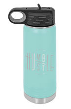 Load image into Gallery viewer, Stay Humble Hustle Hard Laser Engraved Water Bottle (Etched)
