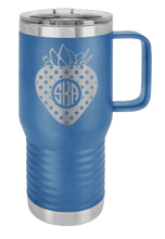 Load image into Gallery viewer, Strawberry Monogram Laser Engraved Mug (Etched)
