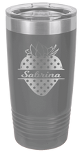 Load image into Gallery viewer, Strawberry Name Laser Engraved Tumbler (Etched)
