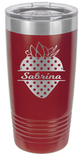 Load image into Gallery viewer, Strawberry Name Laser Engraved Tumbler (Etched)
