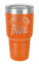 Load image into Gallery viewer, Super Papa - Customizable Laser Engraved Tumbler (Etched)
