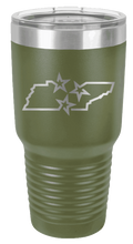 Load image into Gallery viewer, TN Tri-Star State Laser Engraved Tumbler (Etched)
