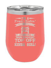 Load image into Gallery viewer, Trail Riding Jeep Girl Laser Engraved Wine Tumbler (Etched)
