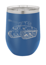 Load image into Gallery viewer, Tank Laser Engraved Wine Tumbler (Etched)
